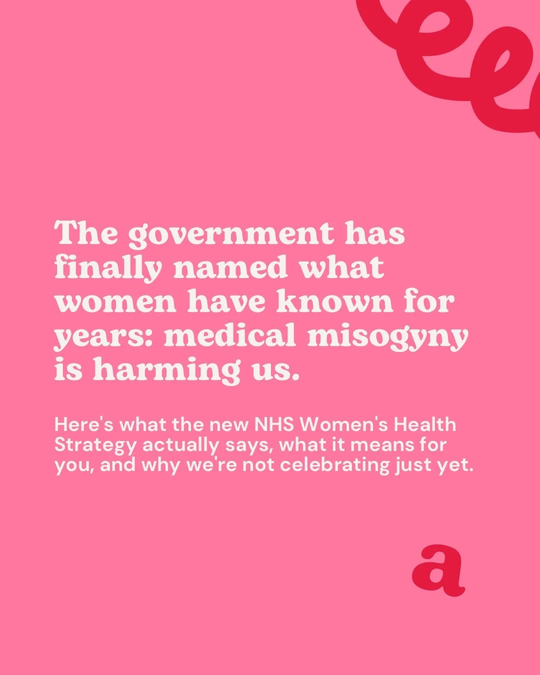 The government recently published its Renewed Women&rsquo;s Health Strategy for England. Here&rsquo;s what it says, what it means for women and what still needs watching 👀

#WomensHealth #MedicalMisogyny #GenderPainGap #GenderHealthGap #WomensHealth