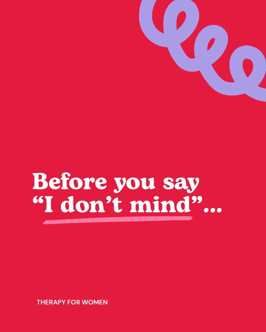 If you&rsquo;ve spent years becoming very good at adapting, you might not even notice it as a conscious decision.

You just&hellip; do it 🤷🏻&zwj;♀️

You read the room. You anticipate. You accommodate. You say &ldquo;I don&rsquo;t mind&rdquo;.

So t