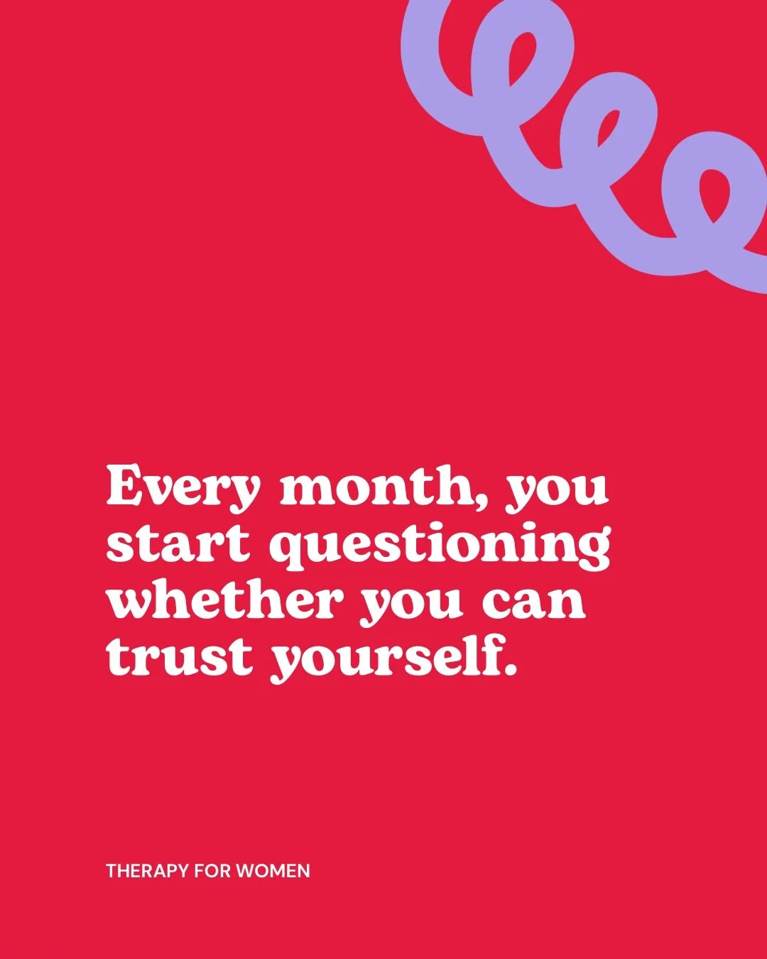 If PMDD makes you question your relationship, your decisions or even your own judgement, you&rsquo;re not alone 😵&zwj;💫

The tricky bit is working out what to do with those feelings when you know they might be amplified during luteal.

You don&rsqu
