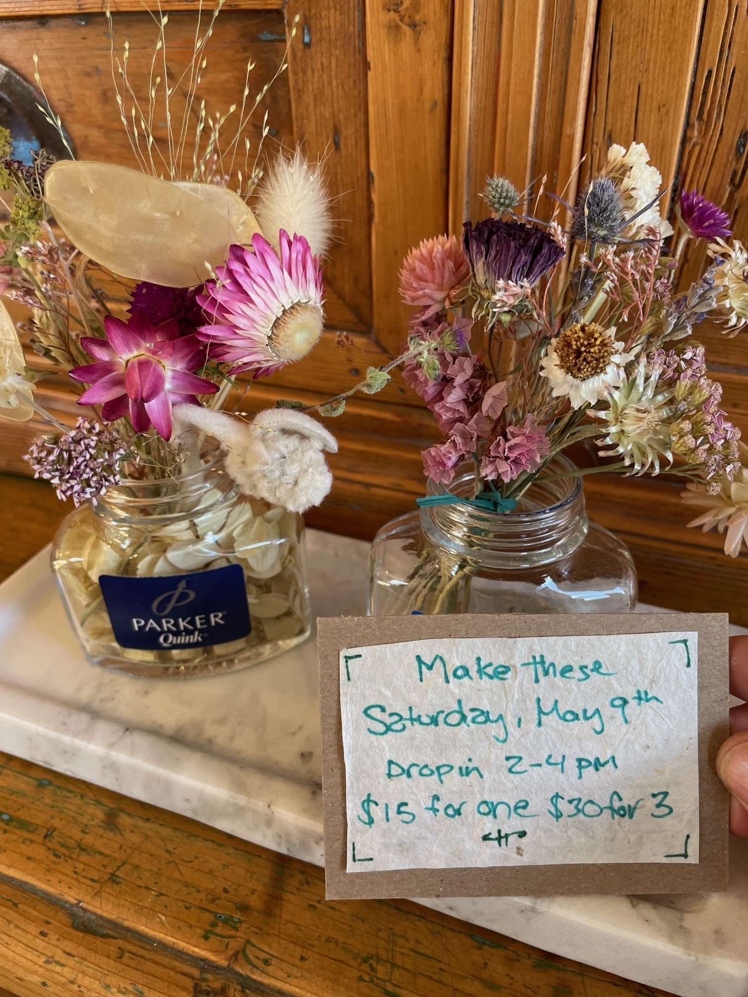 Mini Dried Flower Arrangements