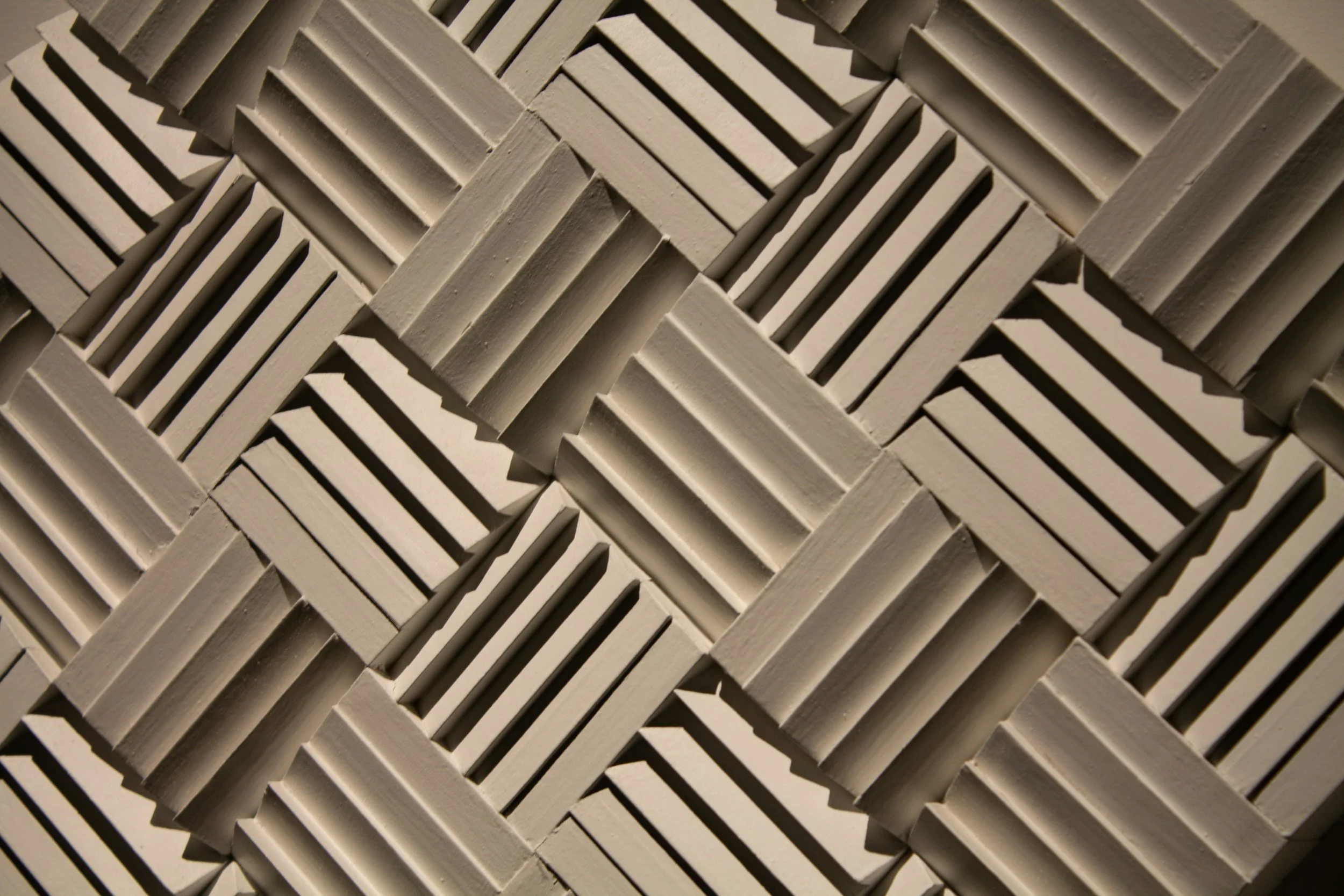 Close-up of sound-absorbing acoustic material