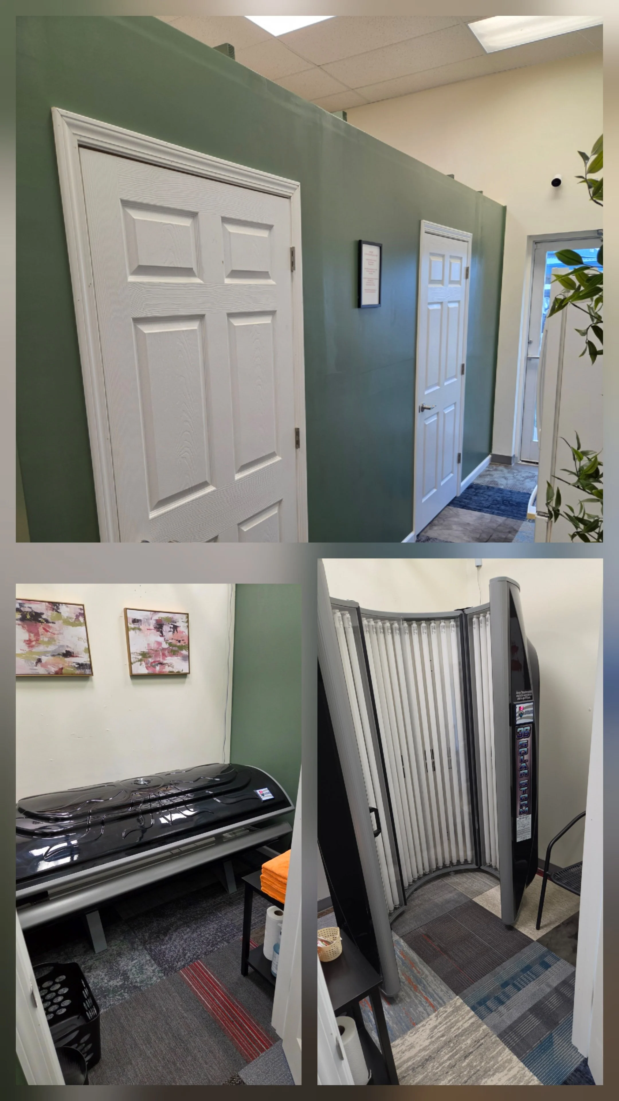 tanning service lay down stand up bed commercial
