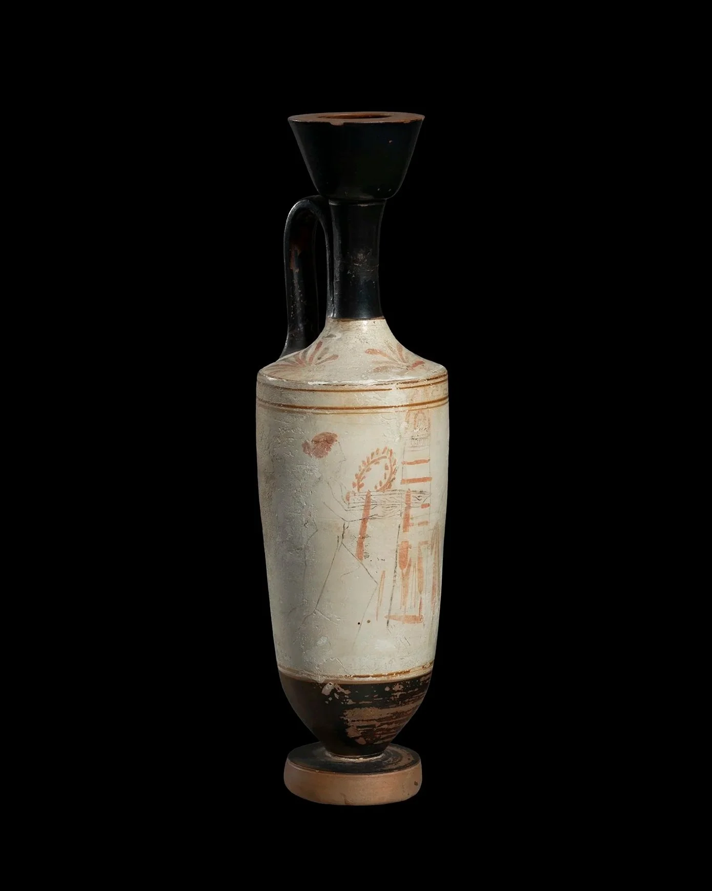 An Attic white-ground lekythos, attributed to the Woman Painter
