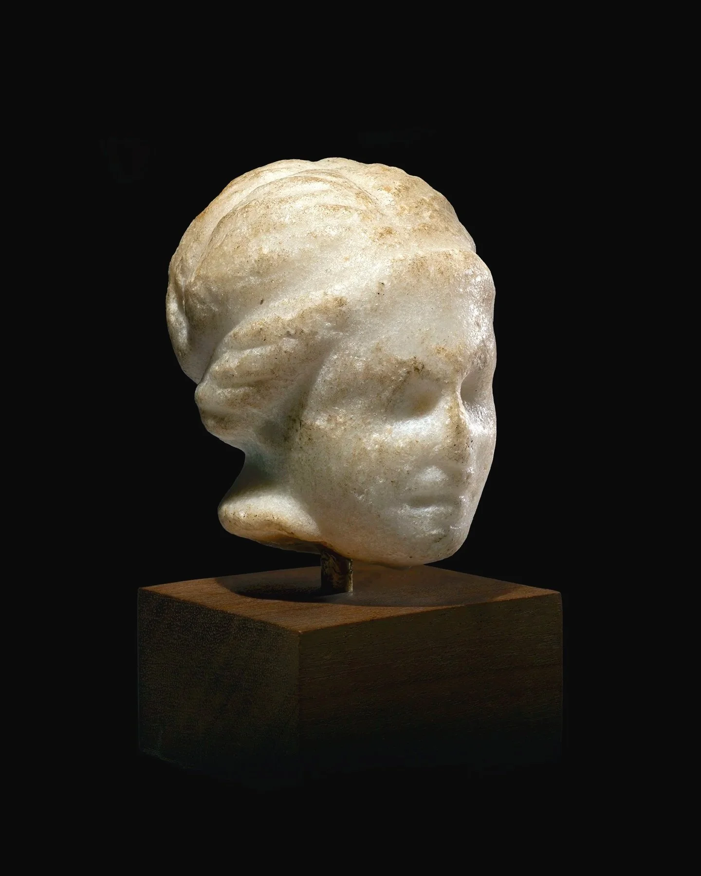 A Greek marble head of a woman