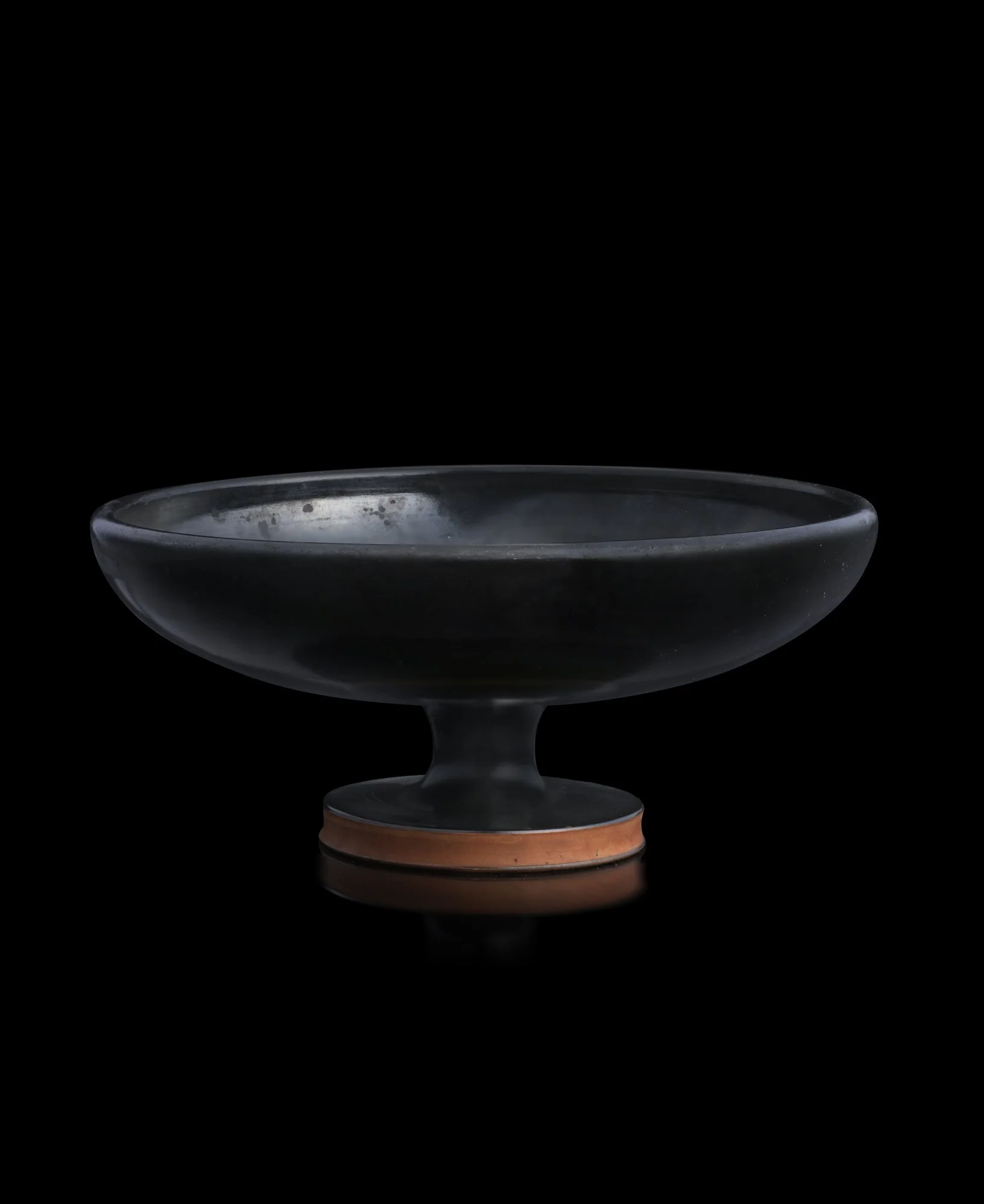 An Attic black-glazed pottery kylix