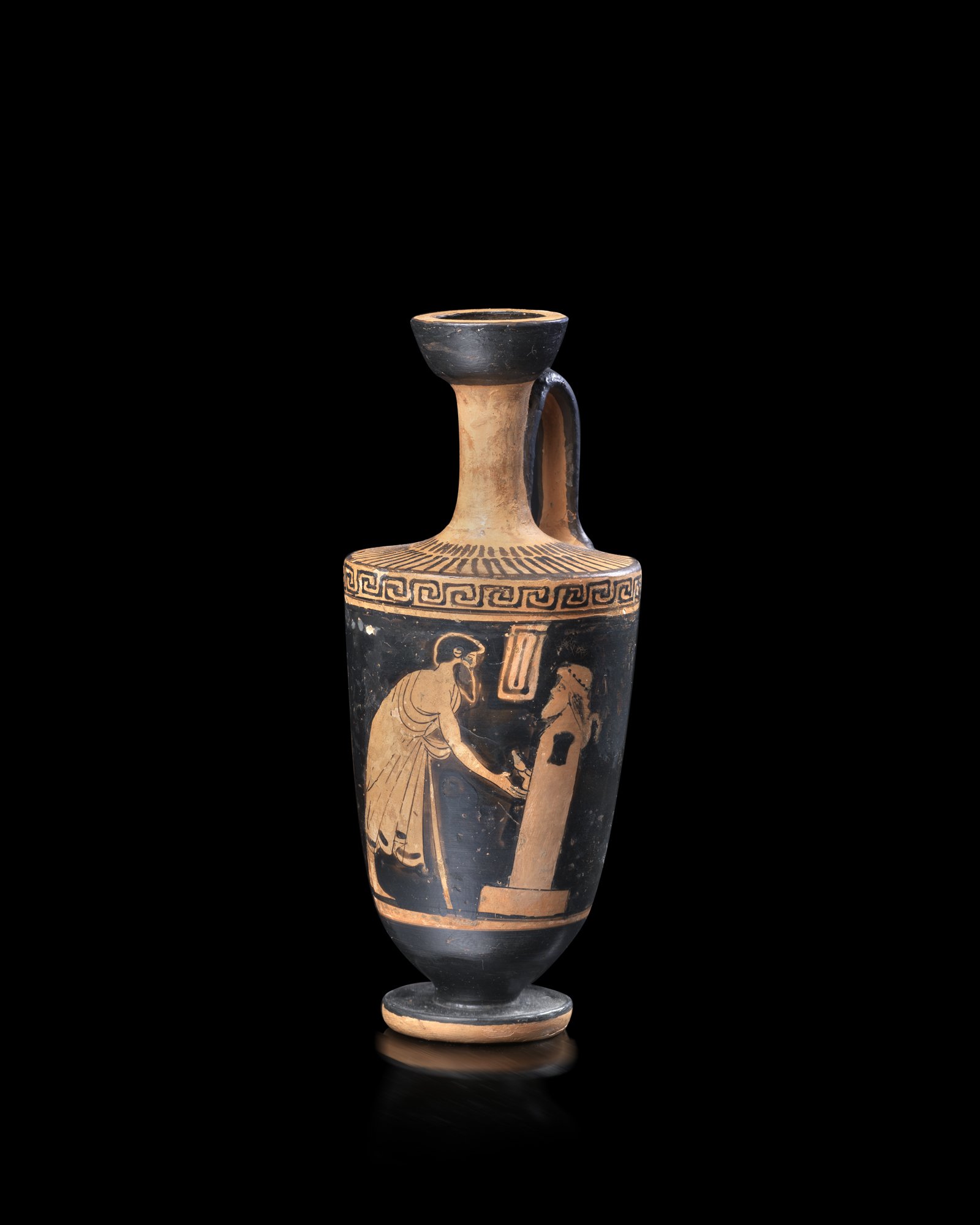 An Attic red-figure lekythos, attributed to the Icarus Painter