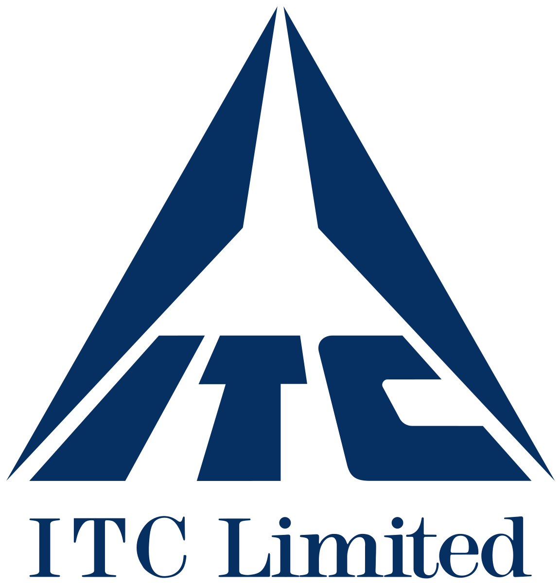 A logo with a large stylized letter A and the letters T and C beneath it, with the text 'ITC Limited' below.