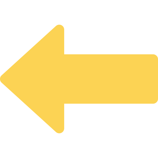Left-pointing yellow arrow sign.