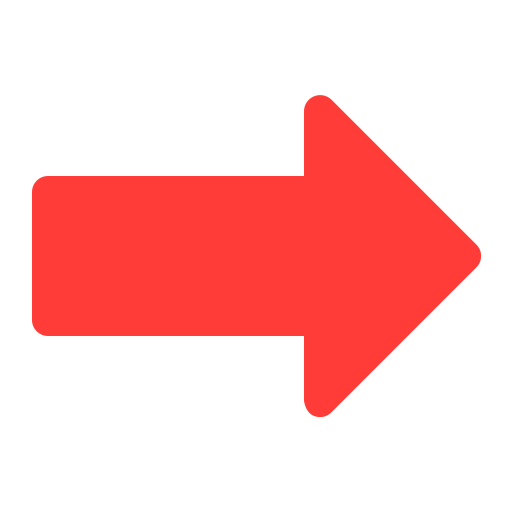 Red right arrow pointing to the right against a black background.
