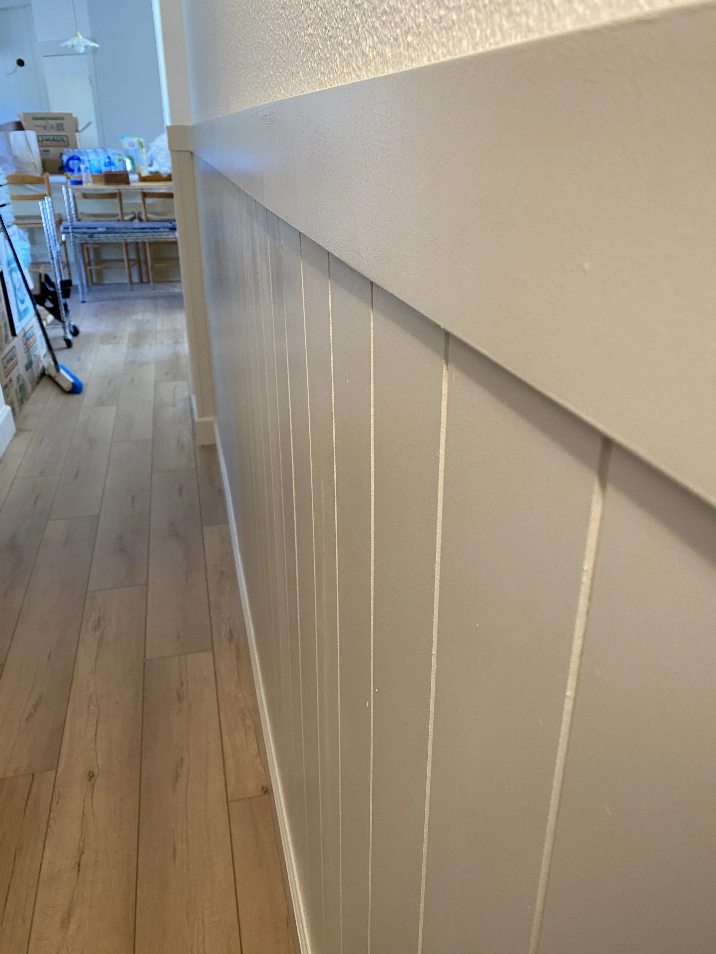 Another portion of the house with wainscot we added