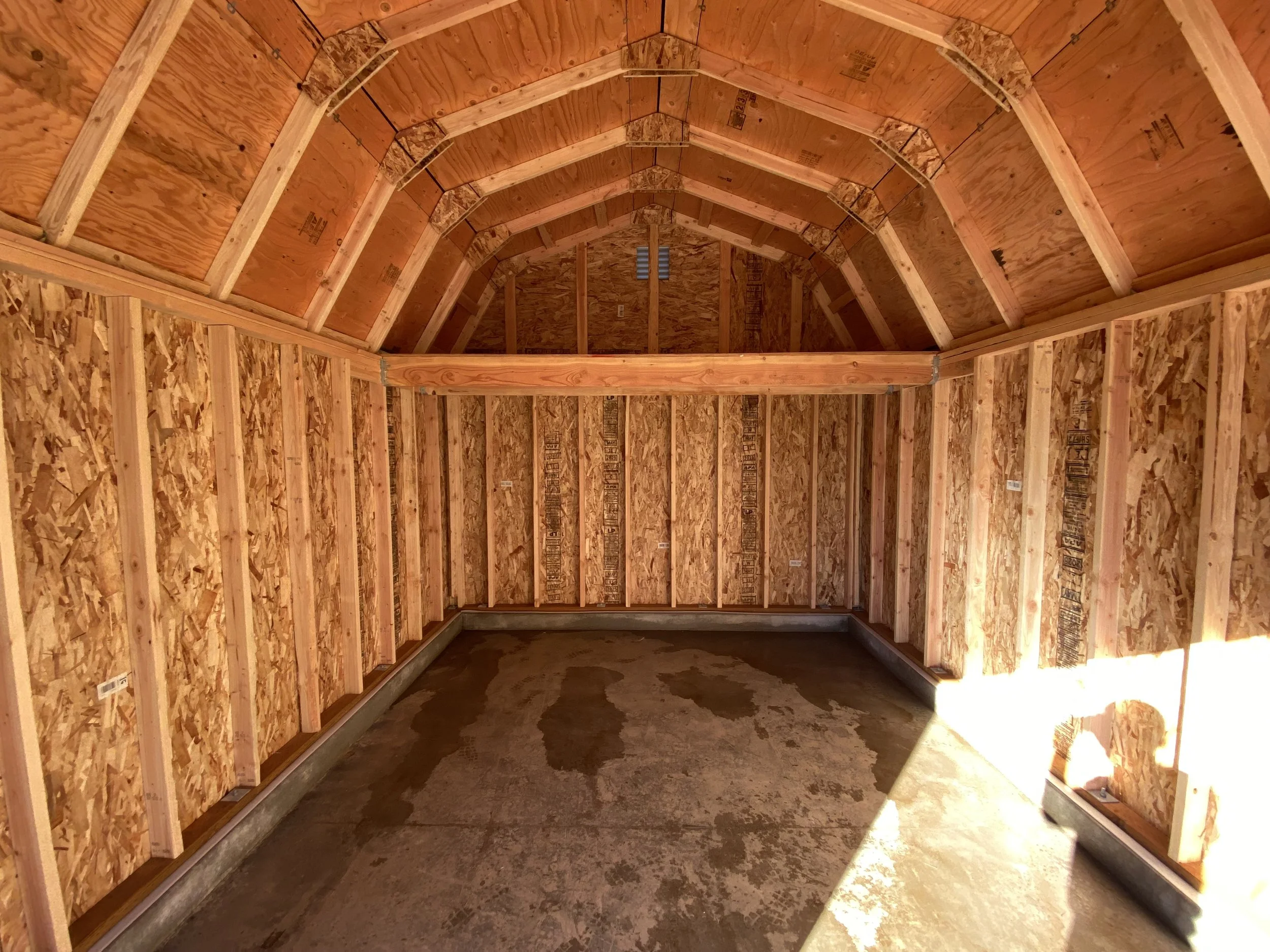 Interior with loft in the back