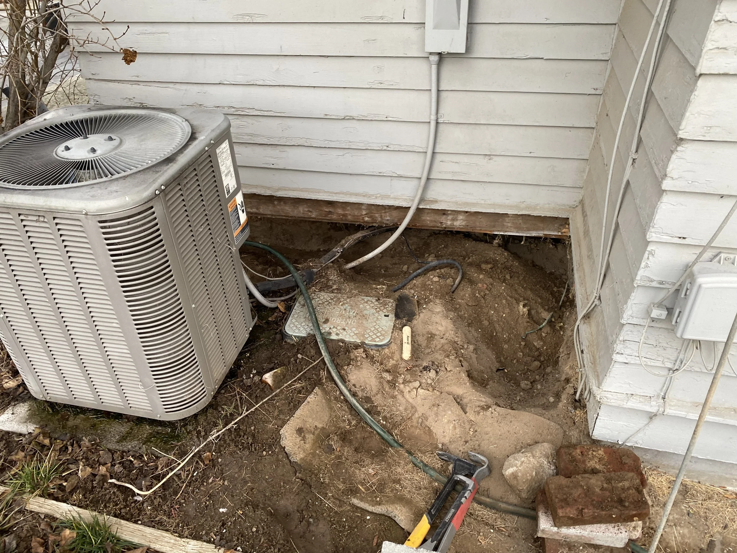 Fixing back right porch side for rodent control