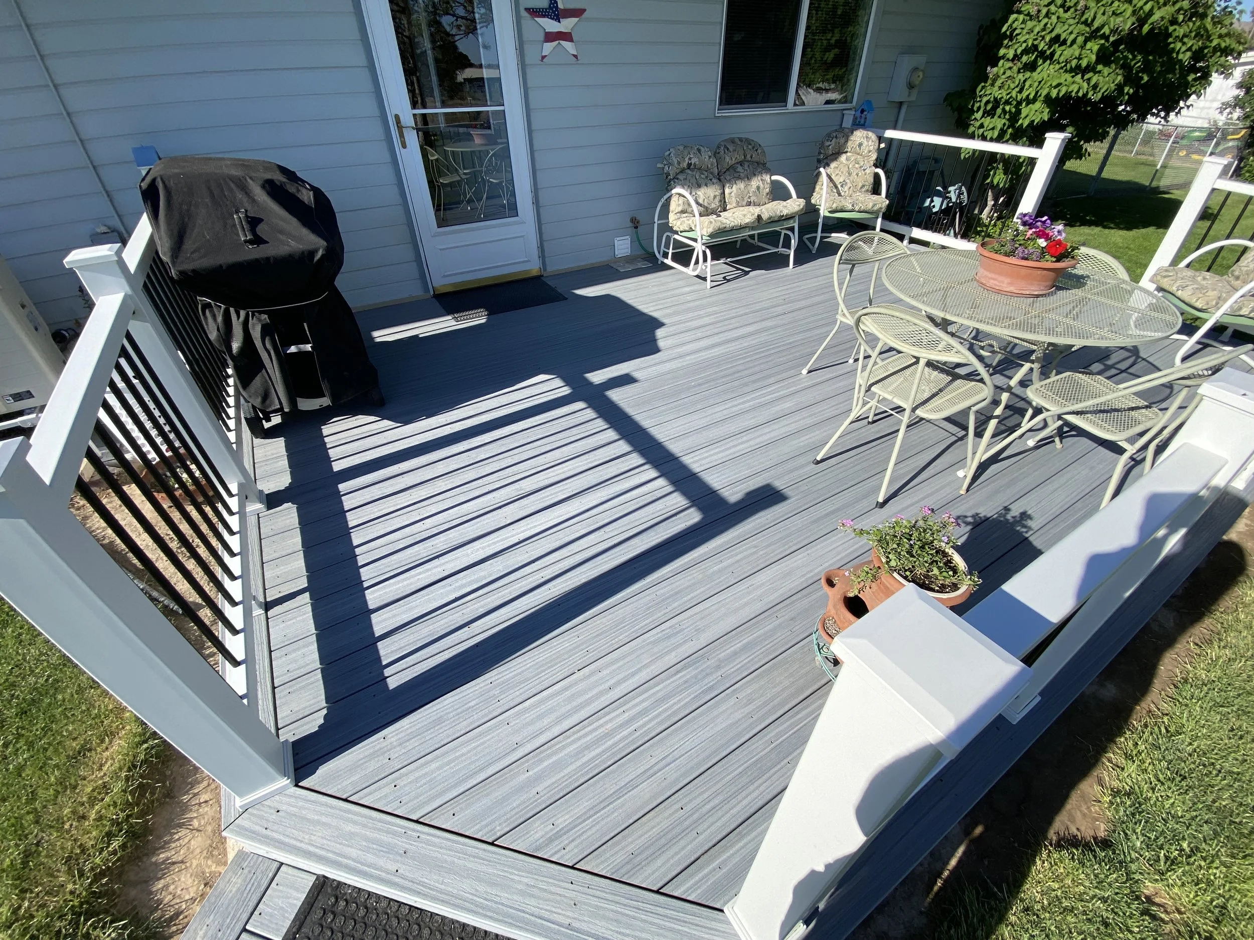 Another angle of completed deck