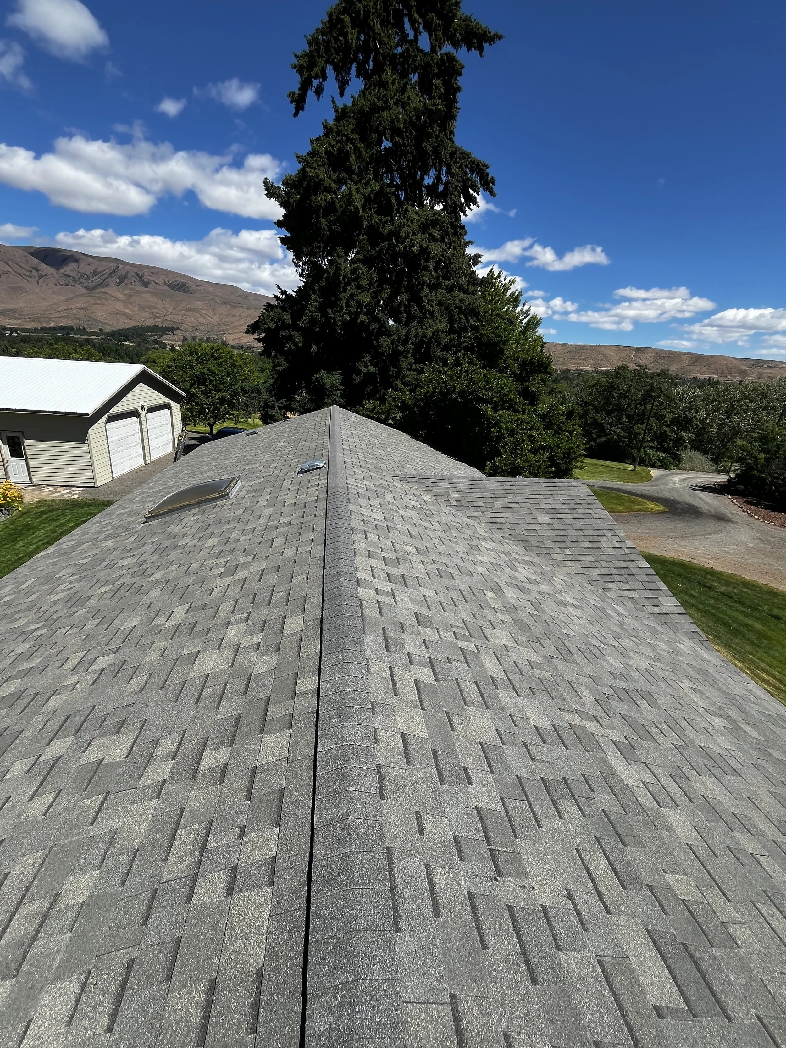 Another angle of finished roof