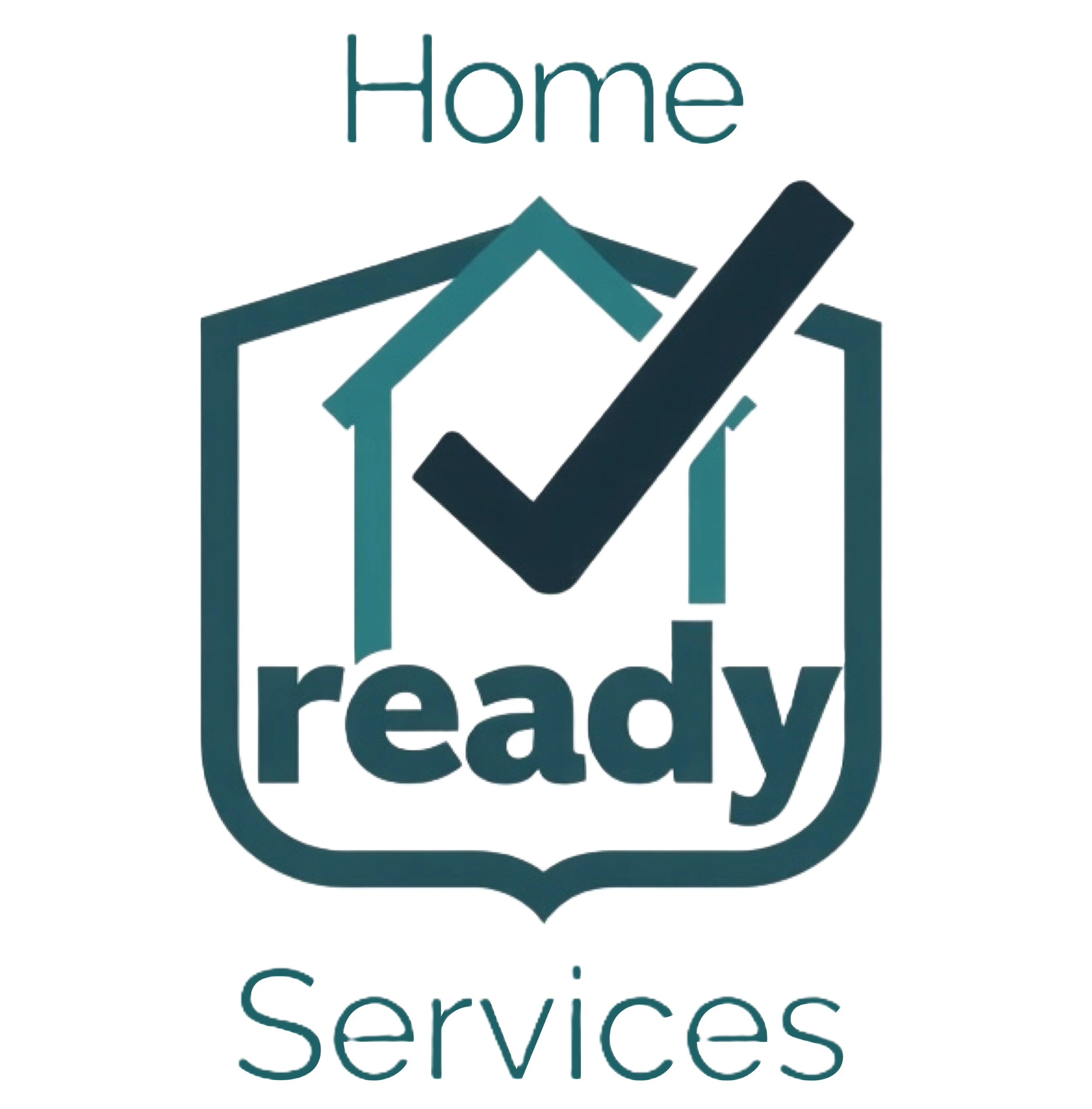A logo with a house outline, a check mark inside, and the words 'Home', 'ready', and 'Services' in stylized text.