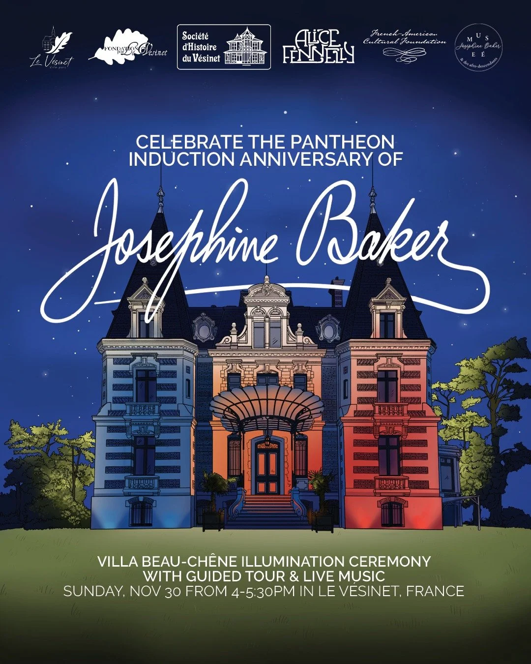 This November 30th marks the 4th anniversary of former V&eacute;sinet resident Jos&eacute;phine Baker&rsquo;s induction into the French Pantheon. To commemorate the moment, the town of Le V&eacute;sinet, the @JosephineBakerCommemoration team, the V&e