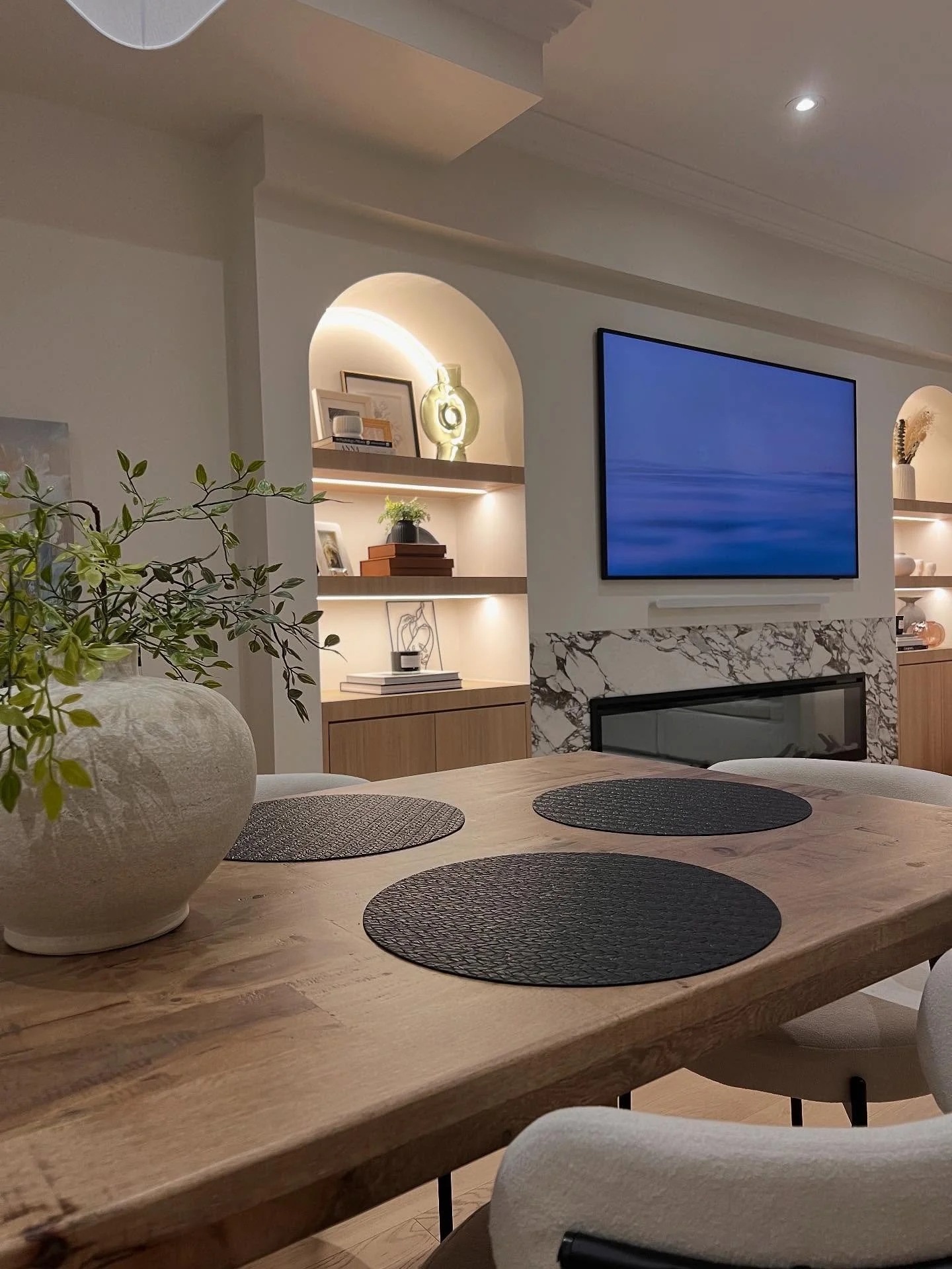 Swipe left for the before of this stunning Toronto project. Functionality and design become aesthetically pleasing and cost effective to enhance the value of this home. 

#interiordesign 
#projectto 
#livingroomdesign 
#lovewhatyoudo❤️ 
#designyyz 

