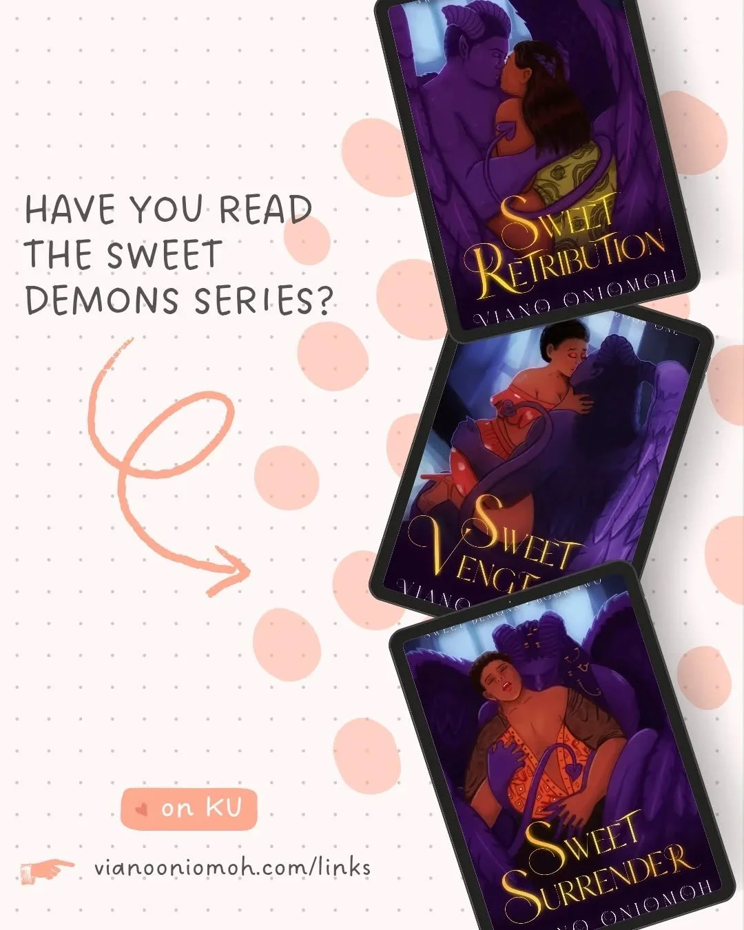 Featuring (usually) morally gray humans and the demons who love them. Have you read the Sweet Demons Series? 💜