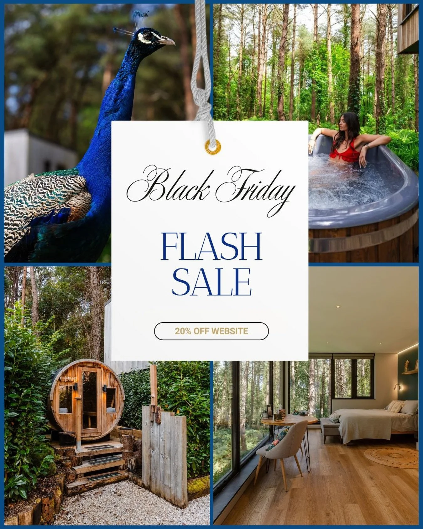 Black Friday gets loud&hellip; so here&rsquo;s something simple.

20% off every Burrenmore Nest booking.
No limits. No small print.
Just a rare chance to escape into the forest for less.

Use code BLACKFRIDAY at checkout.
Live now.
Valid on stays rig