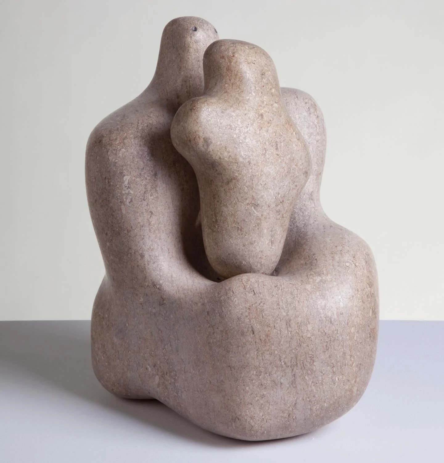 Barbara Hepworth returned to the theme of mother and child again and again.
 This sculpture was made just months before she gave birth to triplets.

She once said, &ldquo;I, the sculptor, am the landscape.&rdquo;
I know that quote holds a bigger cont