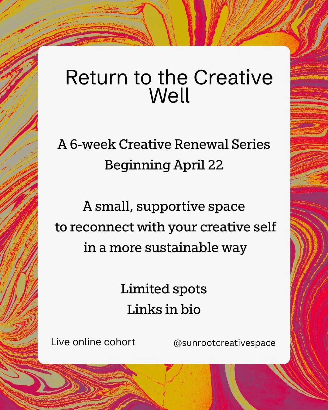 one of our first real decisions as co-founders: show up for SunRoot the same way we show up for ourselves and our art. consistently. with intention. kate and i have been quietly building the bones of SunRoot since last summer. since december we've be