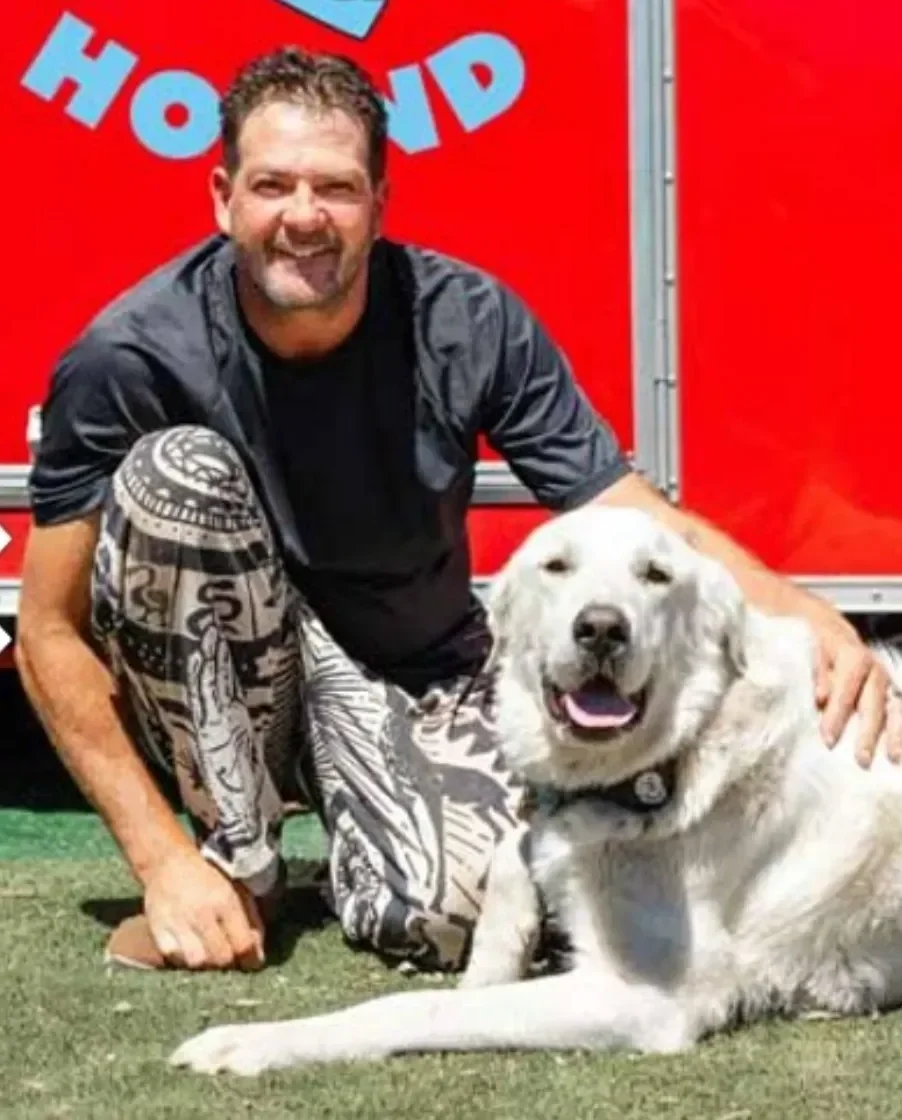 HH Founder Bryan Du Toit and Romeo, the dog that started it all.