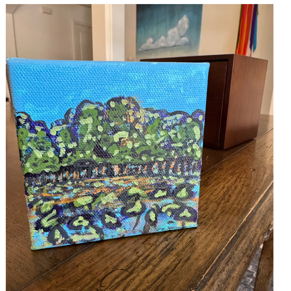 Lake at Dawn — Nature Cube No. 1