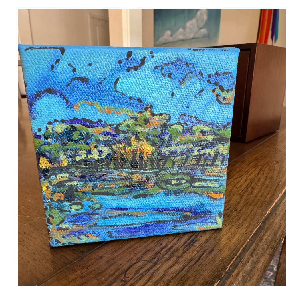 Lake at Dawn — Nature Cube No. 2