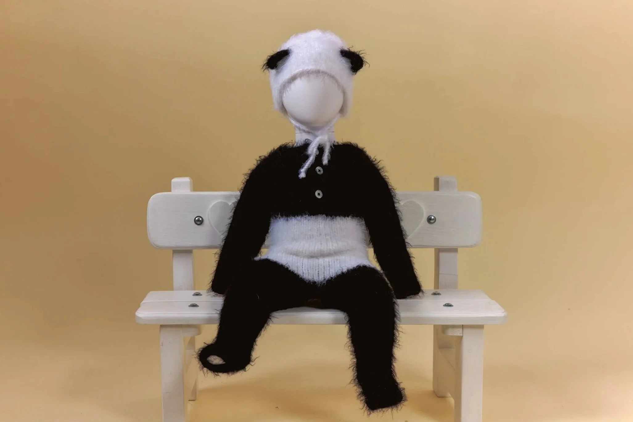 Tenue panda / 6 à 9 mois