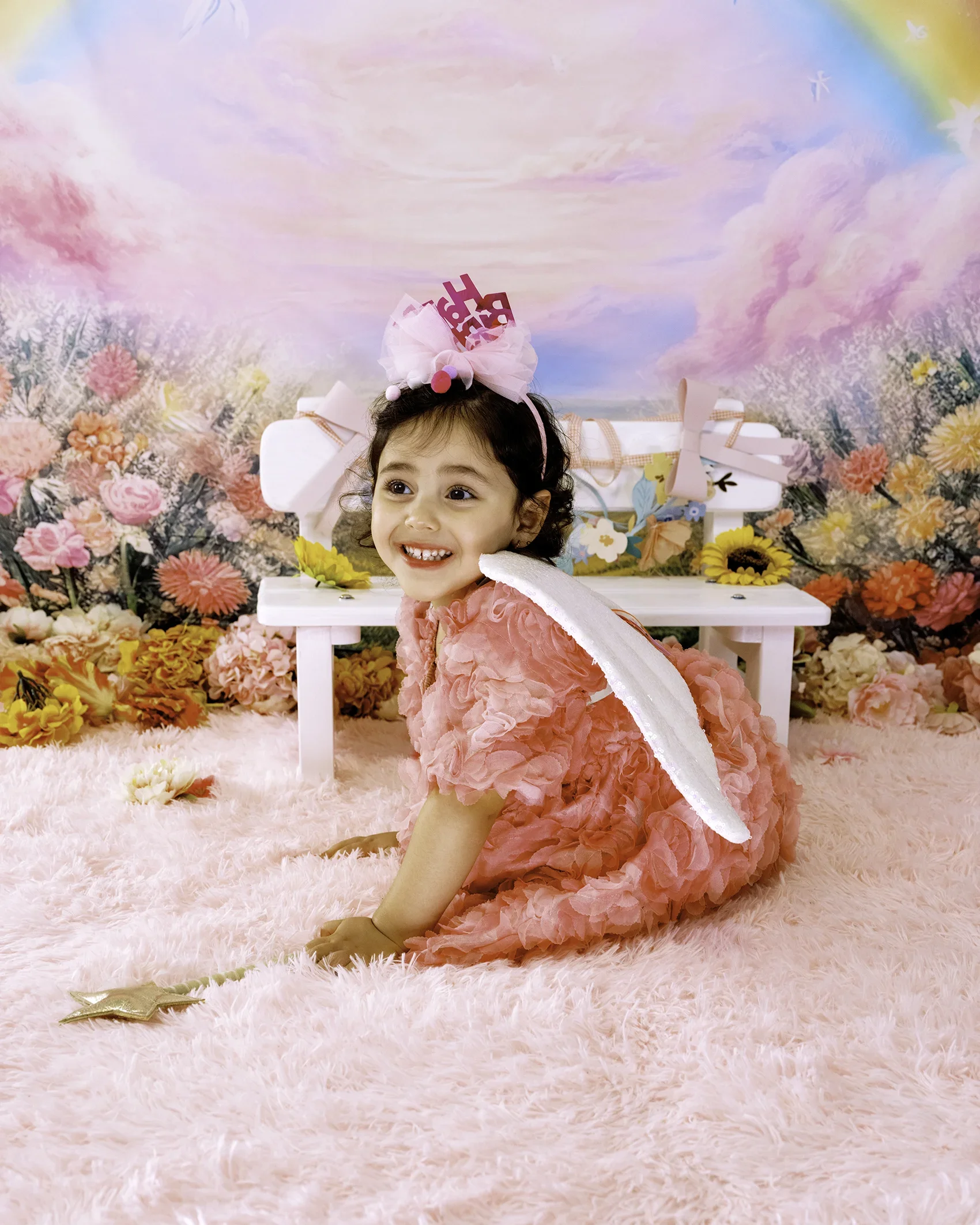 Robe 3d fleur / 3 à 4 ans