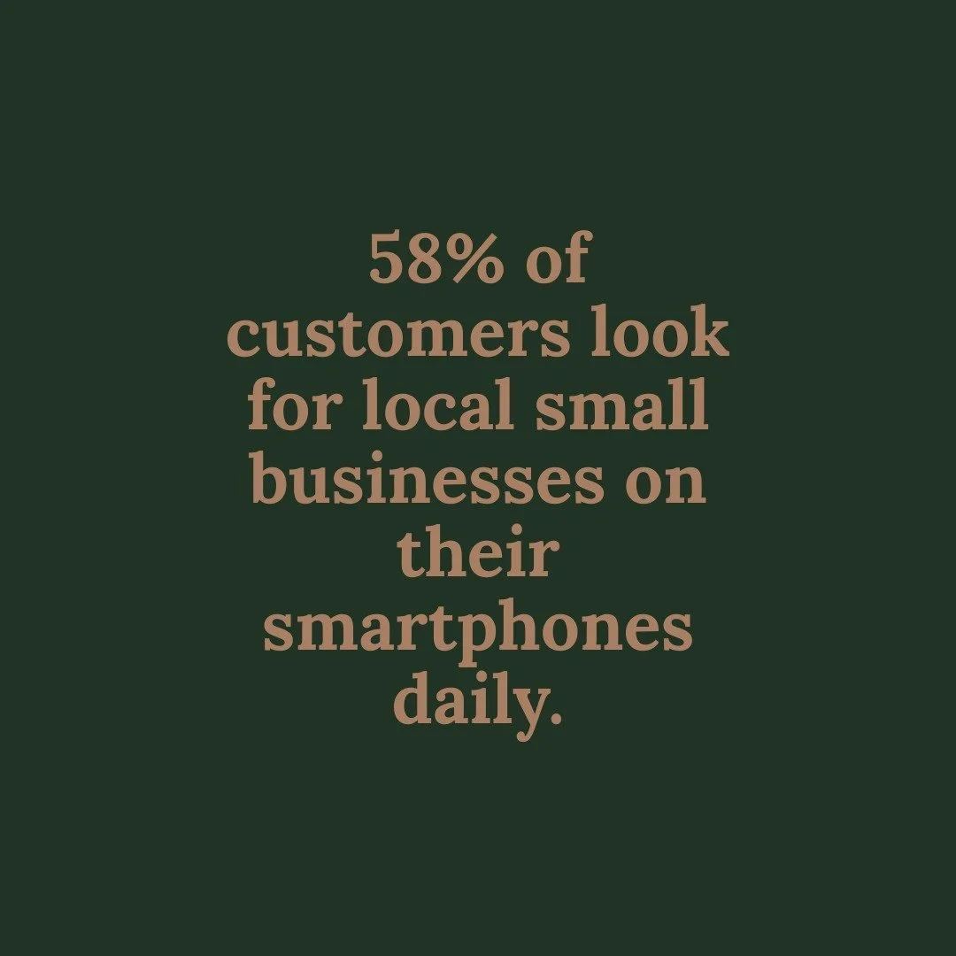 Did you know?
58% of customers search for local small businesses on their smartphones every single day.

That means more than half of your potential customers are already looking -the only question is: will they find you? 👀

Whether you're a detaili