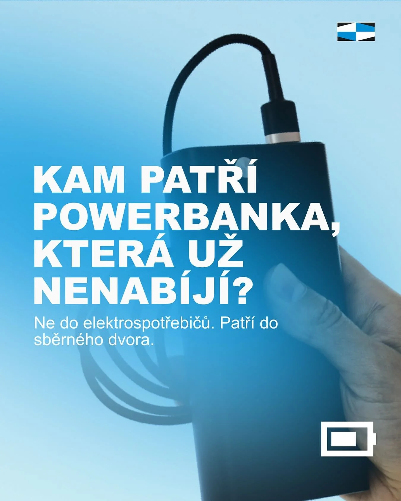 🪫 Kam patř&iacute; powerbanka, kter&aacute; už nenab&iacute;j&iacute;?

❌ Ne do elektrospotřebičů. ✅ Do sběrn&eacute;ho dvora nebo boxu na baterie v obchodech s elektronikou.

Proč je to důležit&eacute;? Powerbanky obsahuj&iacute; lithium-iontov&eac