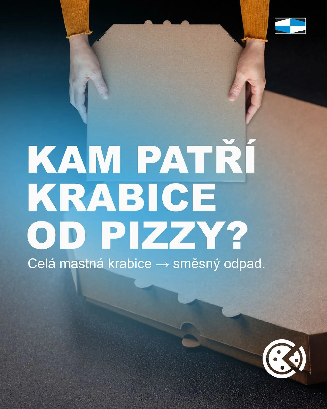 🍕 Kam patř&iacute; krabice od pizzy?
 ❌ Cel&aacute; mastn&aacute; krabice &rarr; směsn&yacute; odpad. ✅ Čist&eacute; č&aacute;sti (v&iacute;ko bez mastnoty) patř&iacute; do pap&iacute;ru

Proč je to důležit&eacute;?
Mastnota a zbytky j&iacute;dla zn