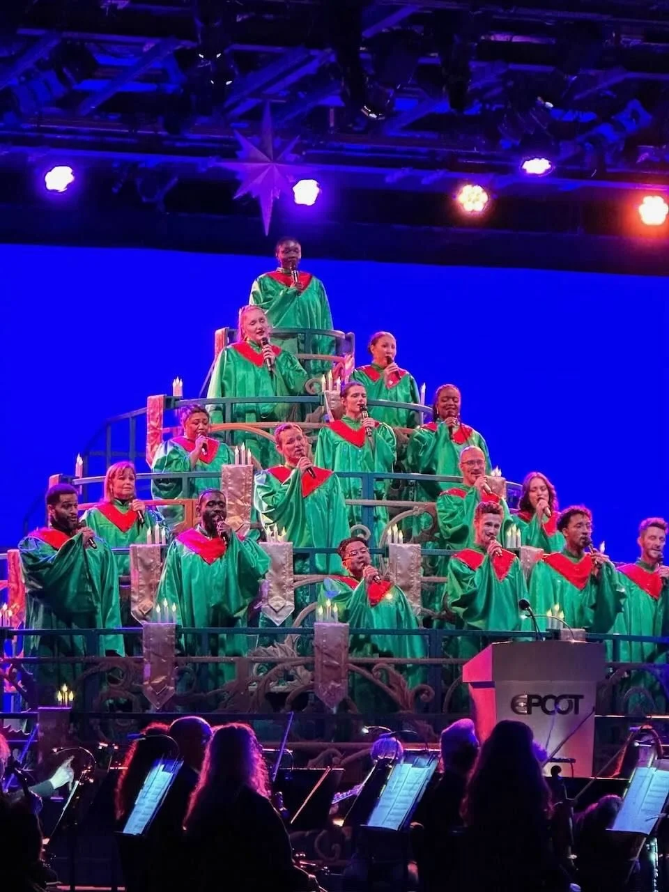 EPCOT during the holidays just hits different.
The Voices of Liberty are pure goosebumps, and the Candlelight Processional is one of the most meaningful things Disney does all year.

It&rsquo;s beautiful, emotional, and yes &mdash; wildly popular.
If