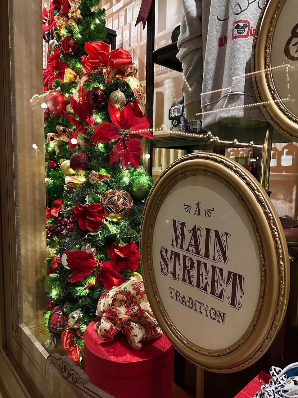 Christmas Eve always gets me thinking about traditions &mdash; holiday ones, and Disney trip ones.
Matching shirts? A yearly ornament? Same first-day photo spot every single trip?
Every family has that one thing they always do.

For us, {insert yours