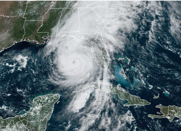 Satellite photo of Hurricane Helene