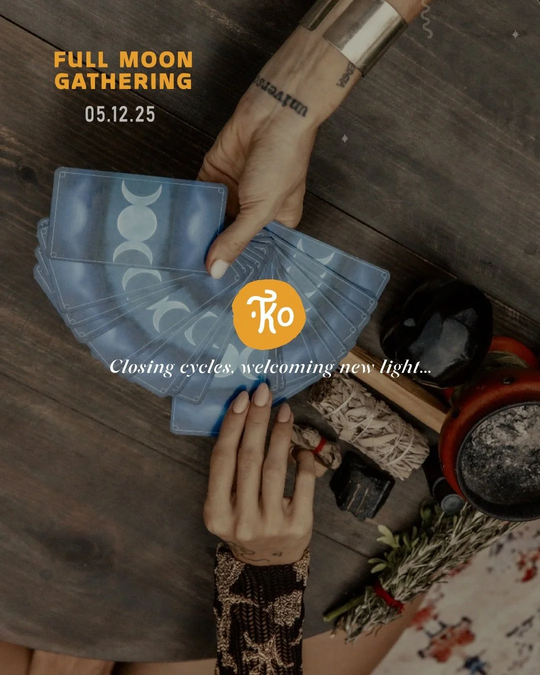 We ritualize the last Full Moon of the year 💫🌕🔮
Honoring what we lived, releasing what feels heavy, and creating space to begin lighter.