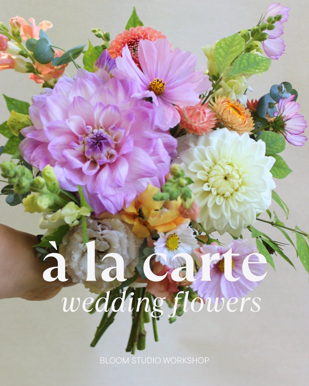 Check out our new A La Carte service for the simplest way to order sustainable flowers for your wedding or event!

You choose the colors and the pieces, and we'll source seasonal, local flowers to craft your arrangements and deliver them to your door