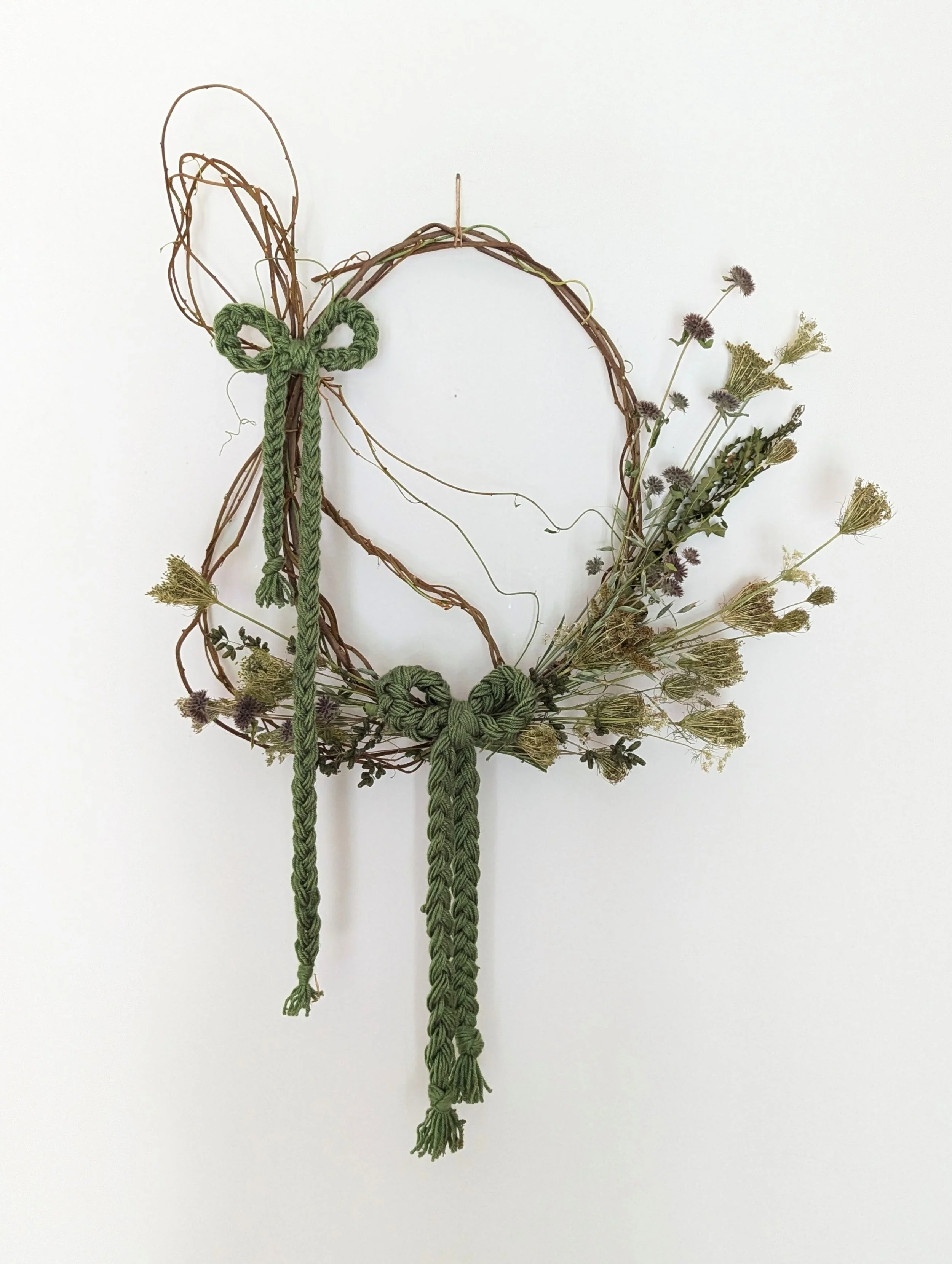 Dried Wreath - Green Meadow