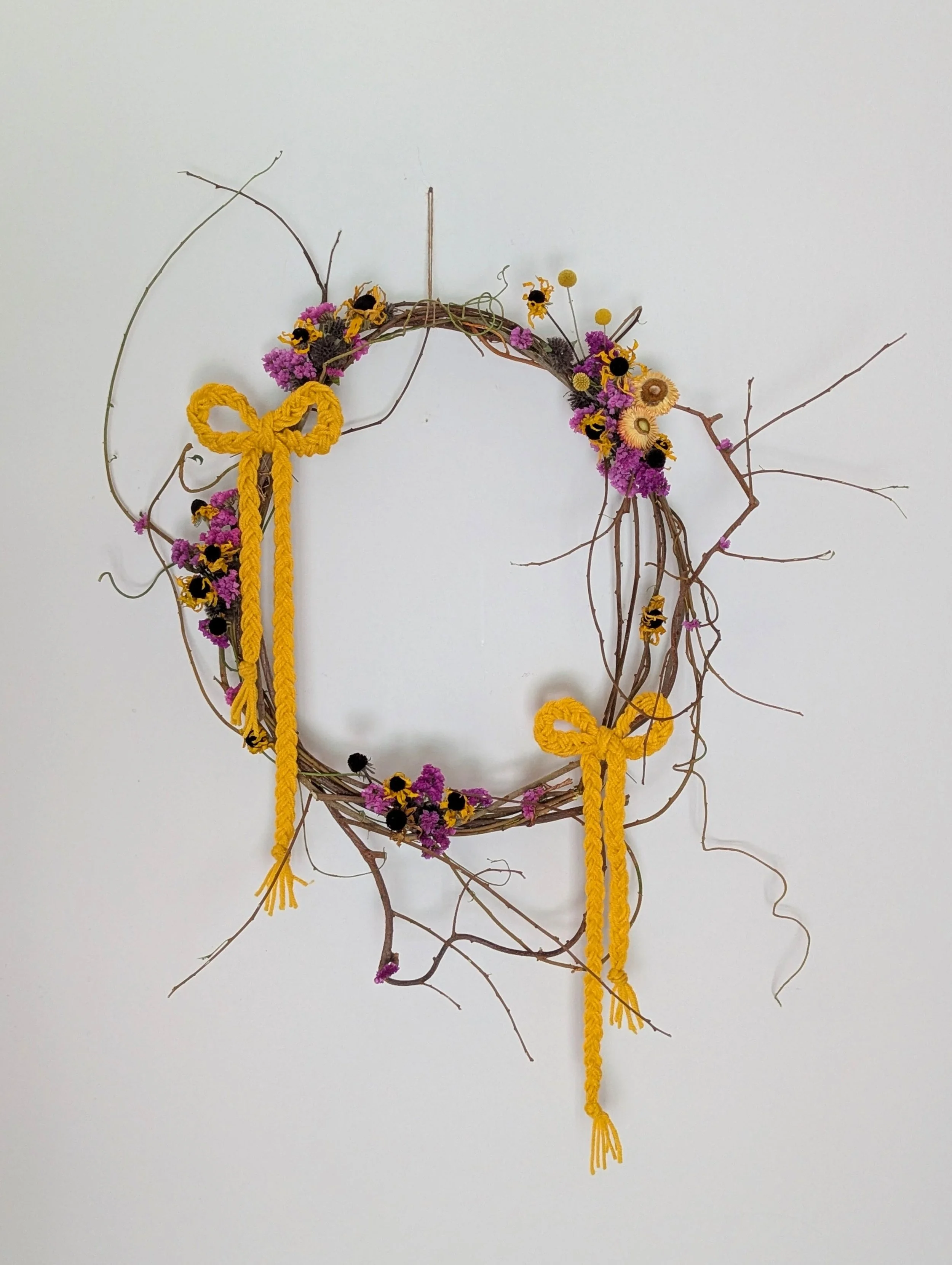 Dried Wreath - Black Eyed Susan