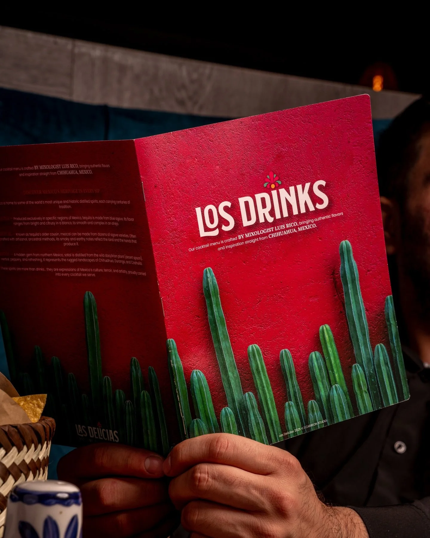 Clean design, premium materials, and attention to detail. 🌵 

Drink menu for @lasdeliciasdickson Another menu project completed by Carre&oacute;n Studio.