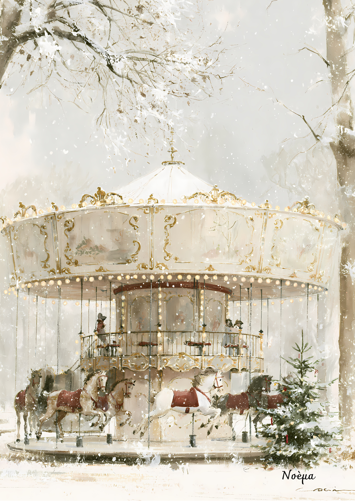 Carte Postale Carousel