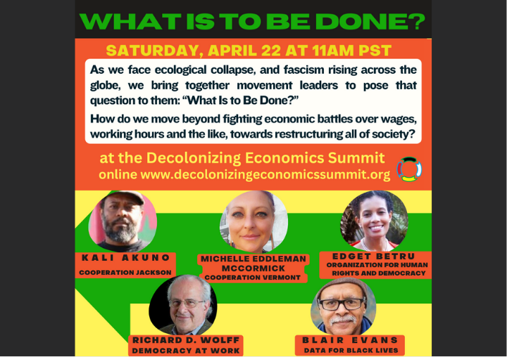 Decolonizing Economics Summit - "What is to be done"