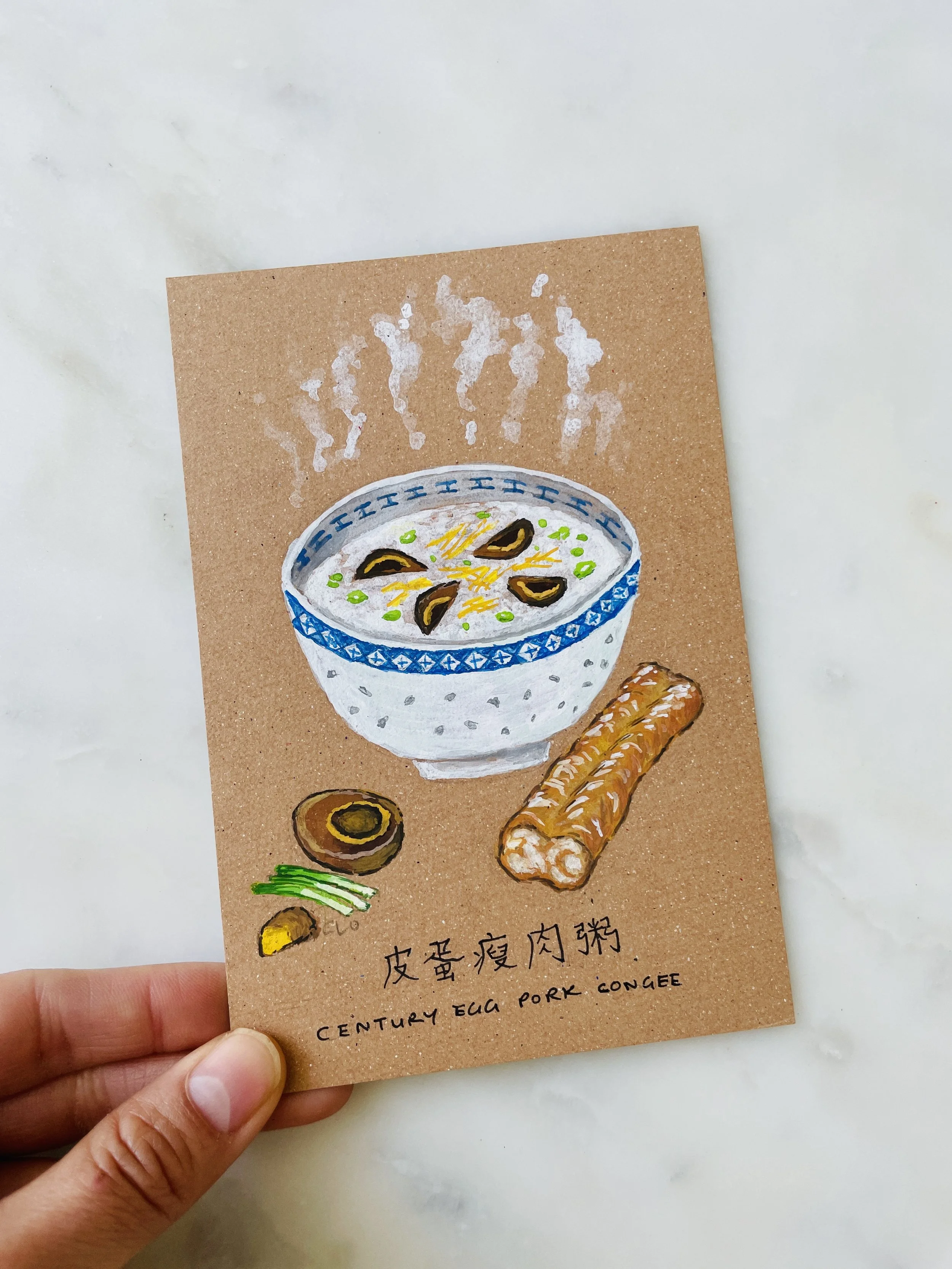 Homemade Century Egg Congee