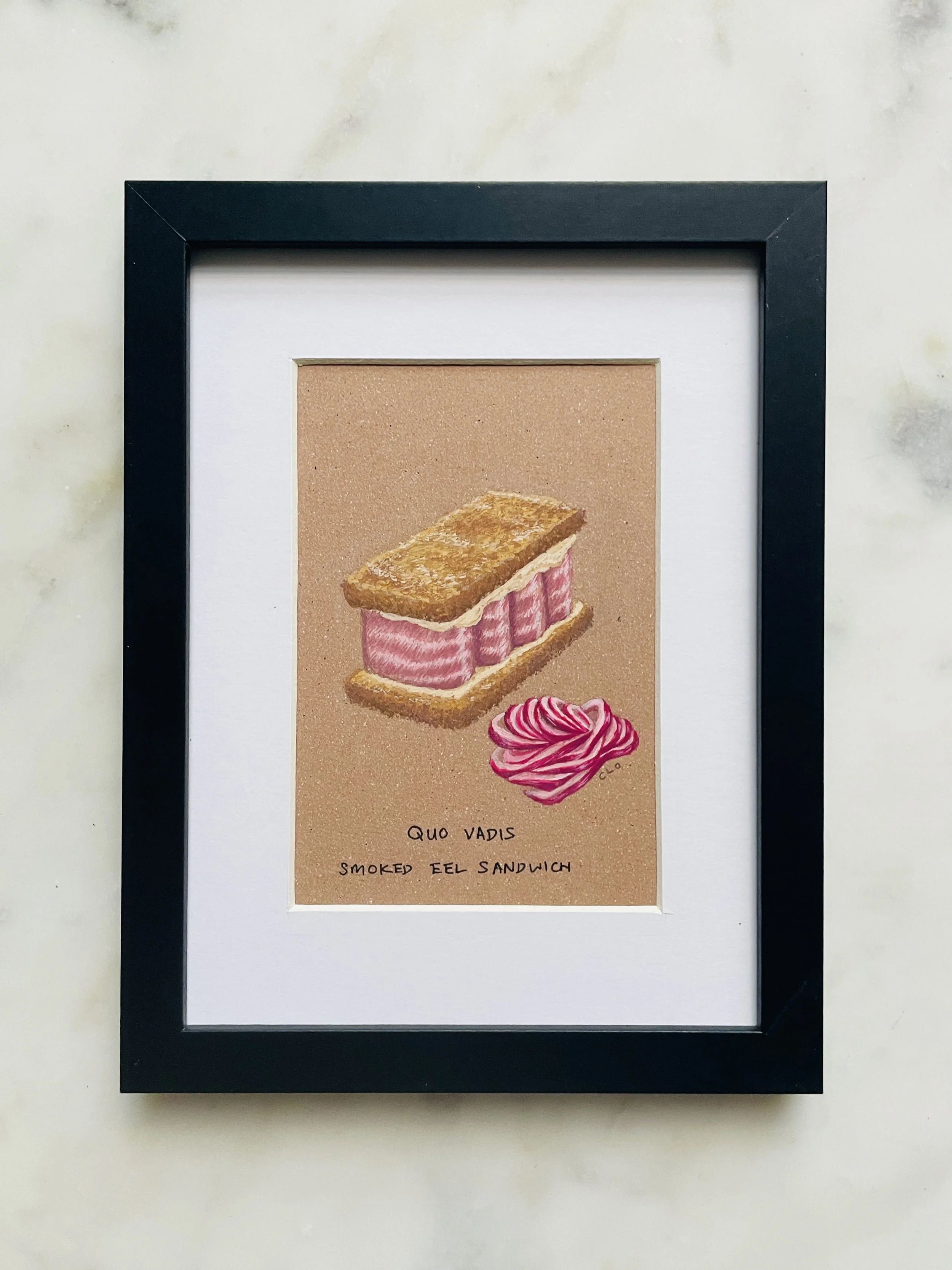 Quo Vadis Smoked Eel Sandwich