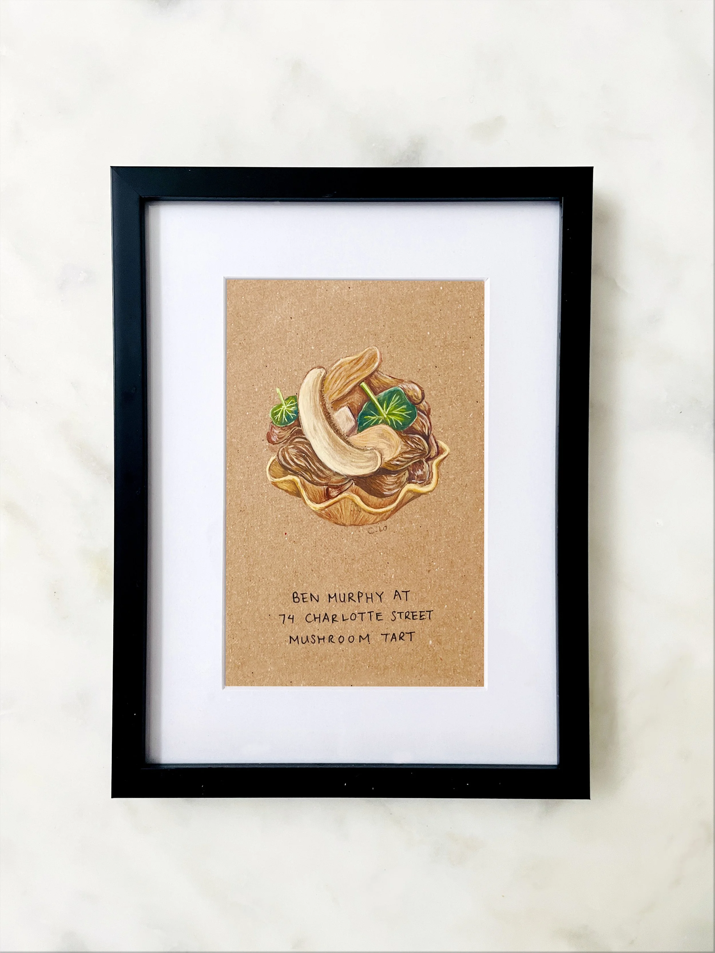 Ben Murphy at 74 Charlotte Street Mushroom Tart
