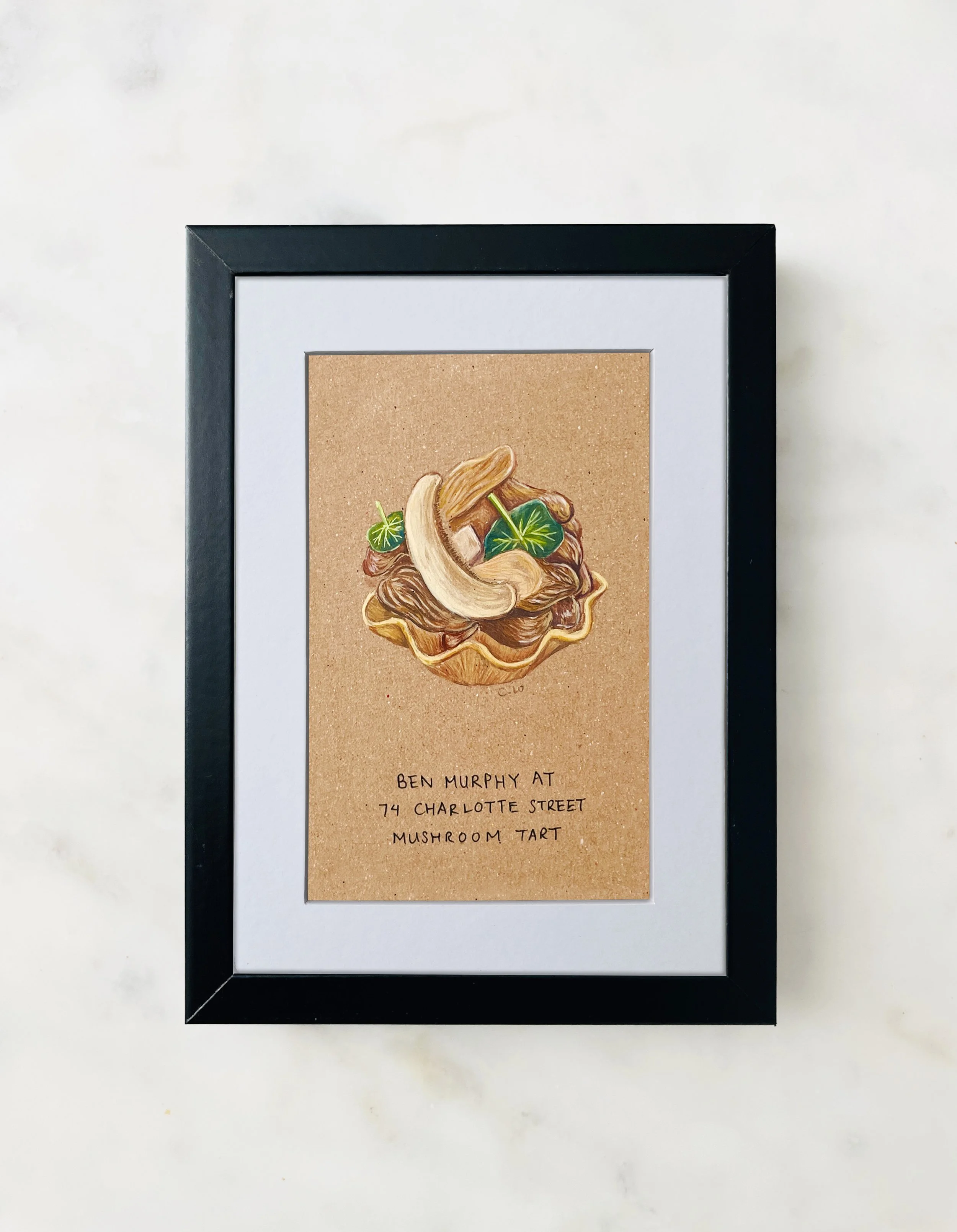 Ben Murphy at 74 Charlotte Street Mushroom Tart