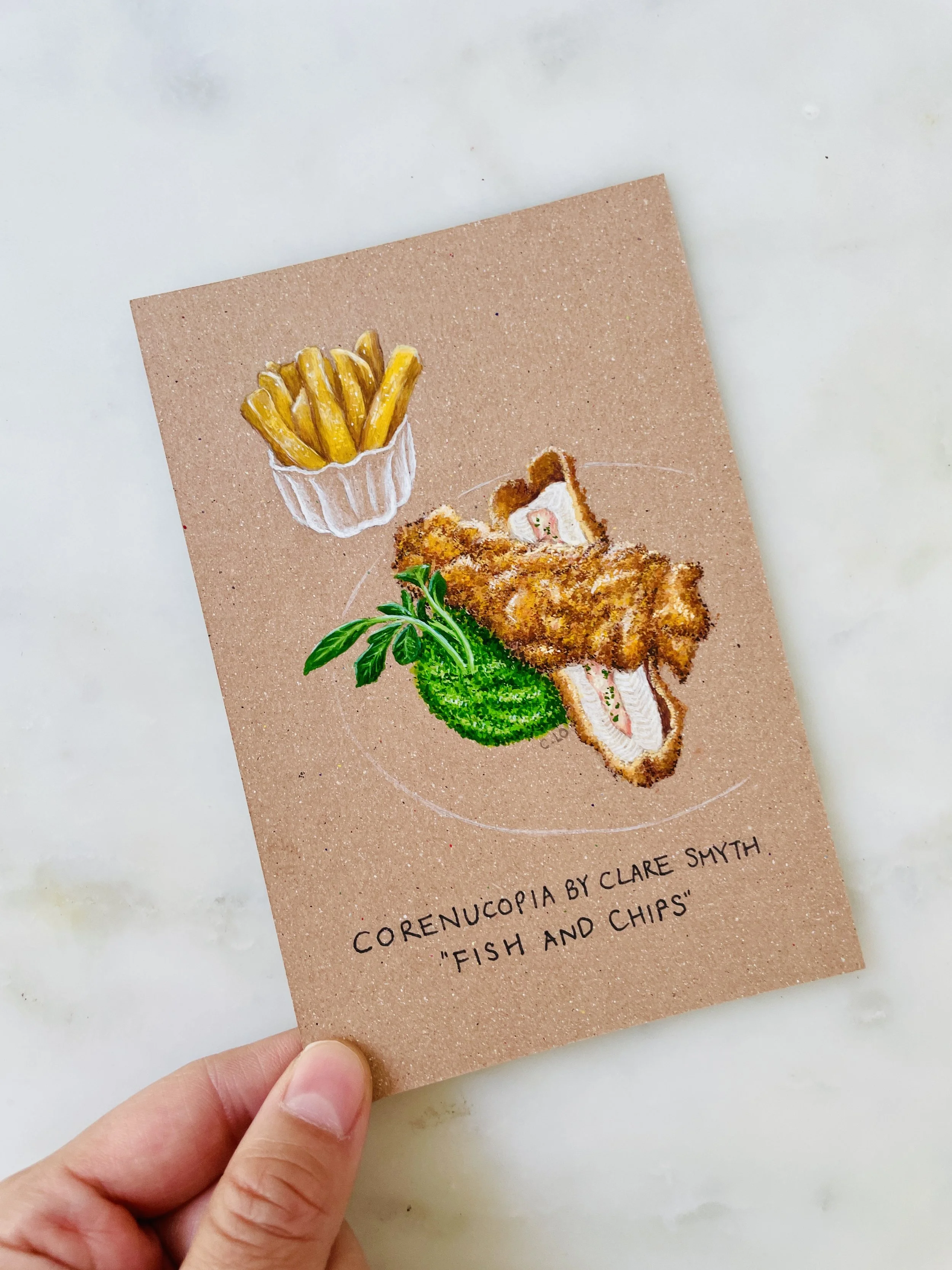 Corenucopia by Clare Smyth “Fish & Chips”