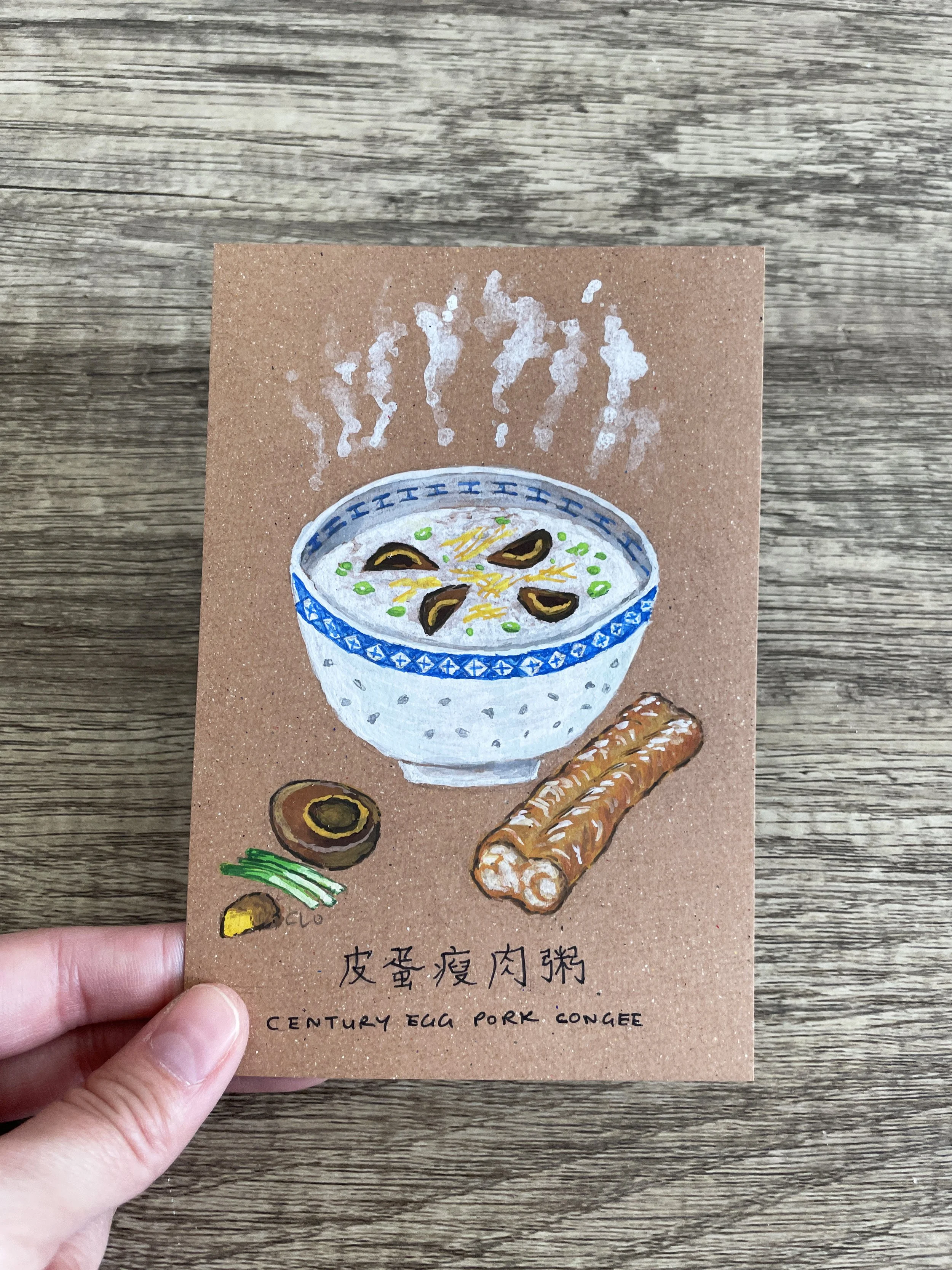 Homemade Century Egg Congee