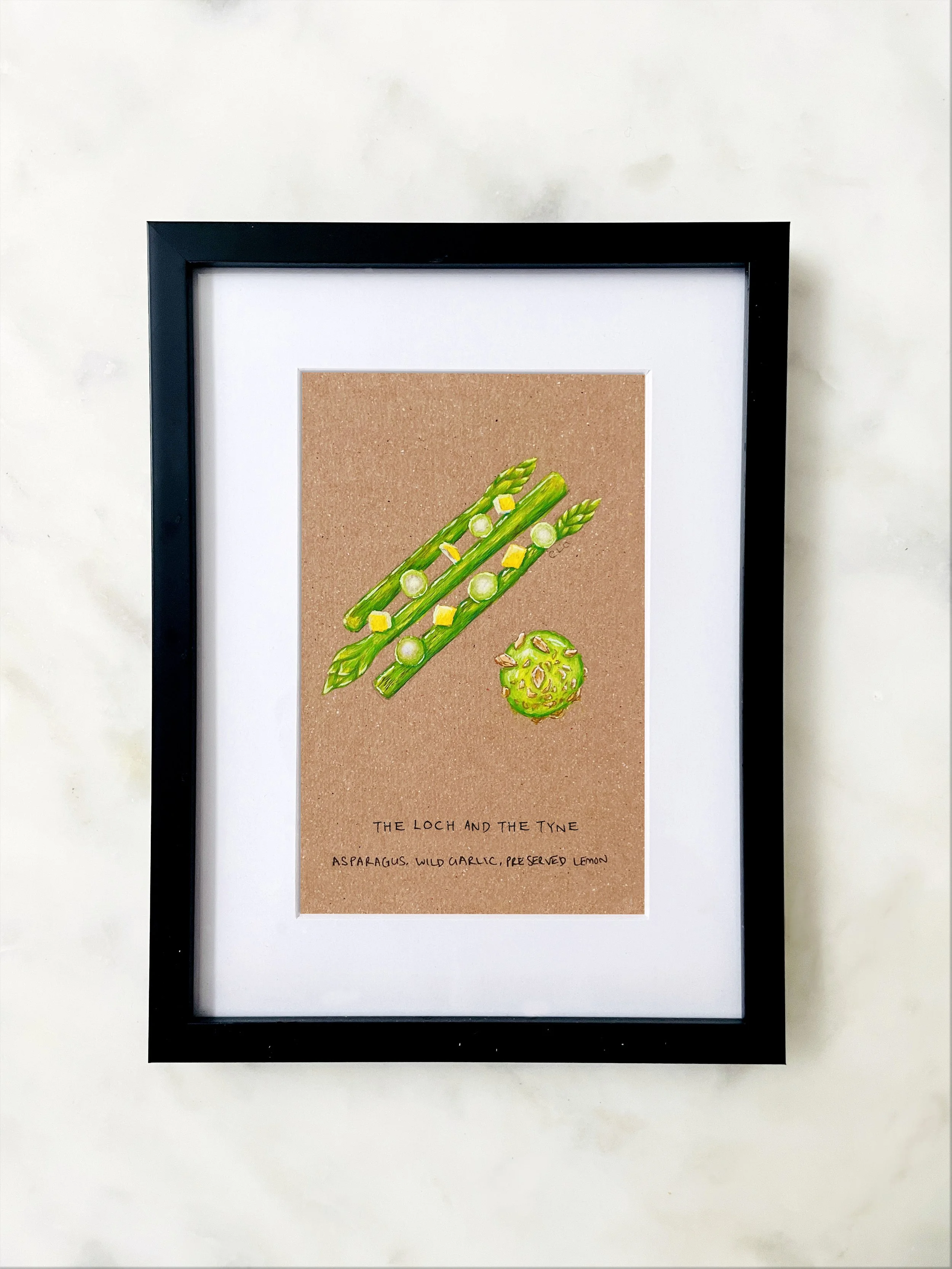 The Loch & The Tyne Asparagus, Wild Garlic, Preserved Lemon